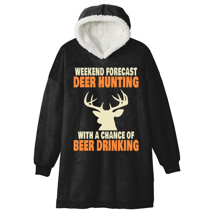 Funny Deer Hunting Hooded Wearable Blanket