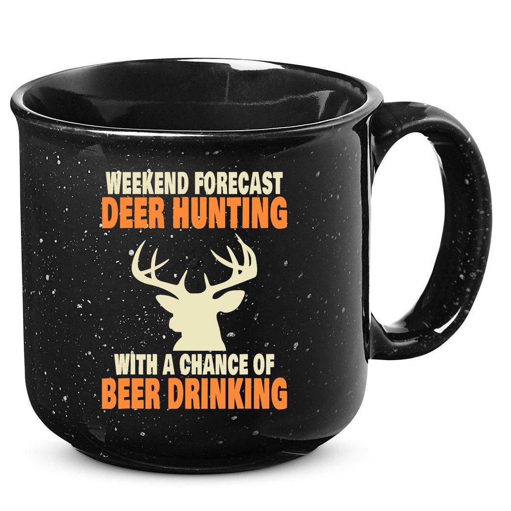 Funny Deer Hunting 15oz Campfire Ceramic Mug