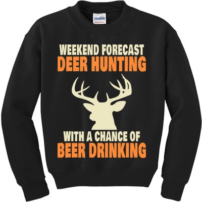 Funny Deer Hunting Kids Sweatshirt