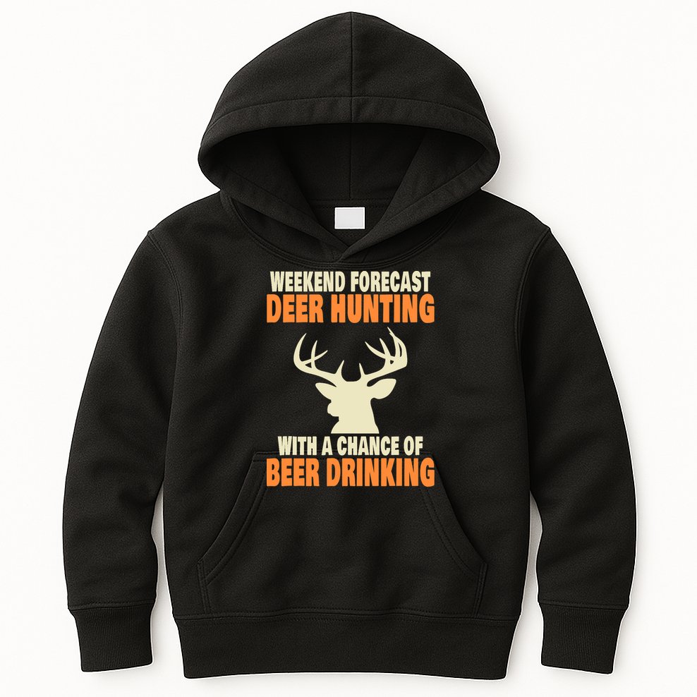 Funny Deer Hunting Kids Hoodie