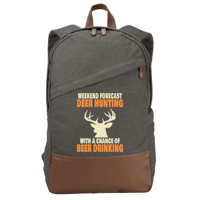 Funny Deer Hunting Cotton Canvas Backpack