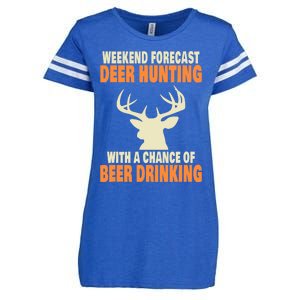 Funny Deer Hunting Enza Ladies Jersey Football T-Shirt