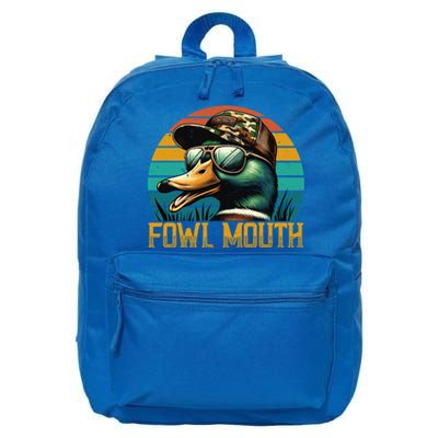 Funny Duck Hunter Gift Fowl Mouth Duck Hunting Goose Hunt Gift 16 in Basic Backpack