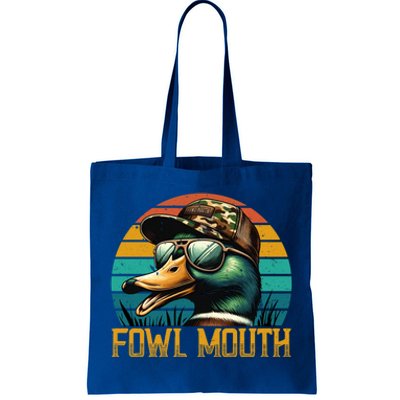 Funny Duck Hunter Gift Fowl Mouth Duck Hunting Goose Hunt Gift Tote Bag