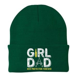 Father dad her protector forever funny Dad Knit Cap Winter Beanie