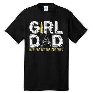 Father dad her protector forever funny Dad Tall T-Shirt