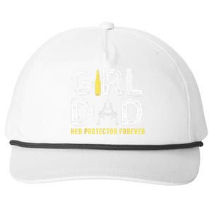 Father dad her protector forever funny Dad Snapback Five-Panel Rope Hat