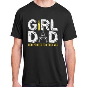 Father dad her protector forever funny Dad Adult ChromaSoft Performance T-Shirt