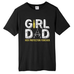 Father dad her protector forever funny Dad Tall Fusion ChromaSoft Performance T-Shirt