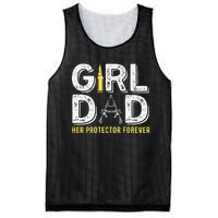 Father dad her protector forever funny Dad Mesh Reversible Basketball Jersey Tank