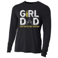 Father dad her protector forever funny Dad Cooling Performance Long Sleeve Crew