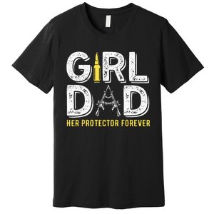 Father dad her protector forever funny Dad Premium T-Shirt