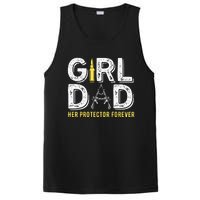 Father dad her protector forever funny Dad PosiCharge Competitor Tank