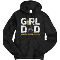 Father dad her protector forever funny Dad Tie Dye Hoodie