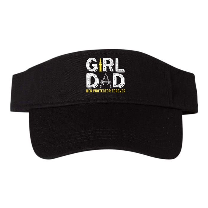 Father dad her protector forever funny Dad Valucap Bio-Washed Visor