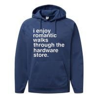 Funny Dad Handyman Hardware Store Tools Gift Performance Fleece Hoodie