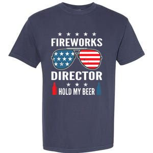 Fireworks Director Hold My Beer Garment-Dyed Heavyweight T-Shirt