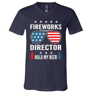 Fireworks Director Hold My Beer V-Neck T-Shirt