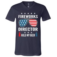 Fireworks Director Hold My Beer V-Neck T-Shirt