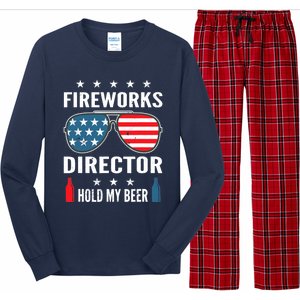 Fireworks Director Hold My Beer Long Sleeve Pajama Set