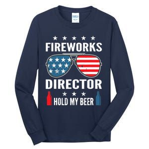 Fireworks Director Hold My Beer Tall Long Sleeve T-Shirt