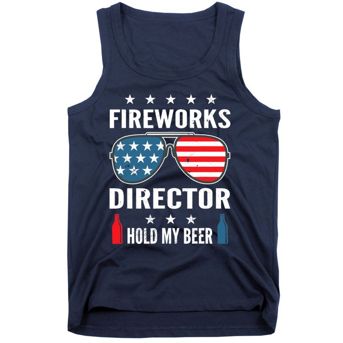 Fireworks Director Hold My Beer Tank Top