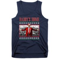 Funny DaddyS Home Trump Ugly Christmas Sweater Xmas Pajamas Sweatshirt Tank Top