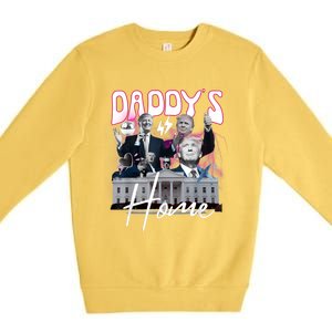 Funny Daddys Home Trump 90s Bootleg Style Premium Crewneck Sweatshirt