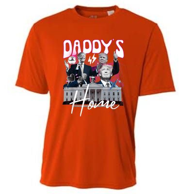 Funny Daddys Home Trump 90s Bootleg Style Cooling Performance Crew T-Shirt