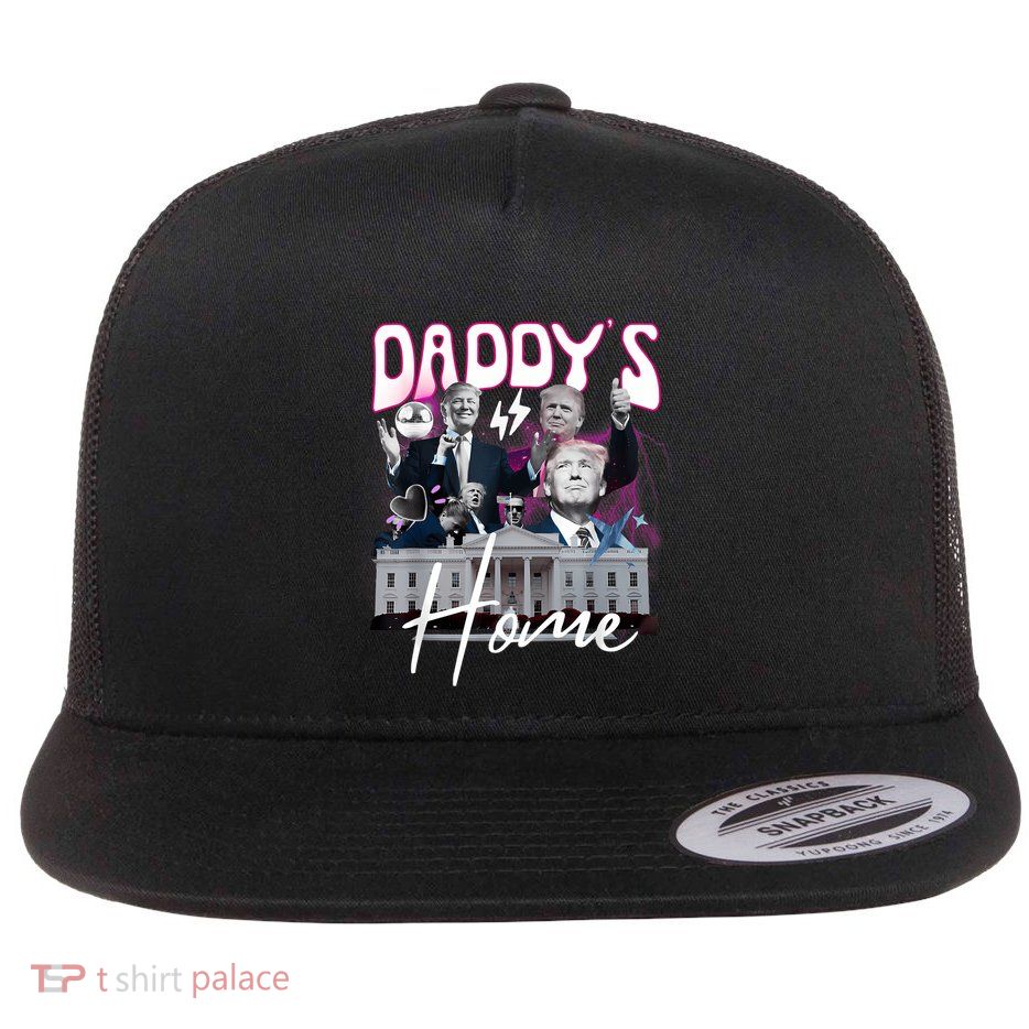 Funny Daddys Home Trump 90s Bootleg Style Flatbill Hat