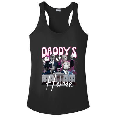 Funny Daddys Home Trump 90s Bootleg Style Ladies PosiCharge Competitor Racerback Tank