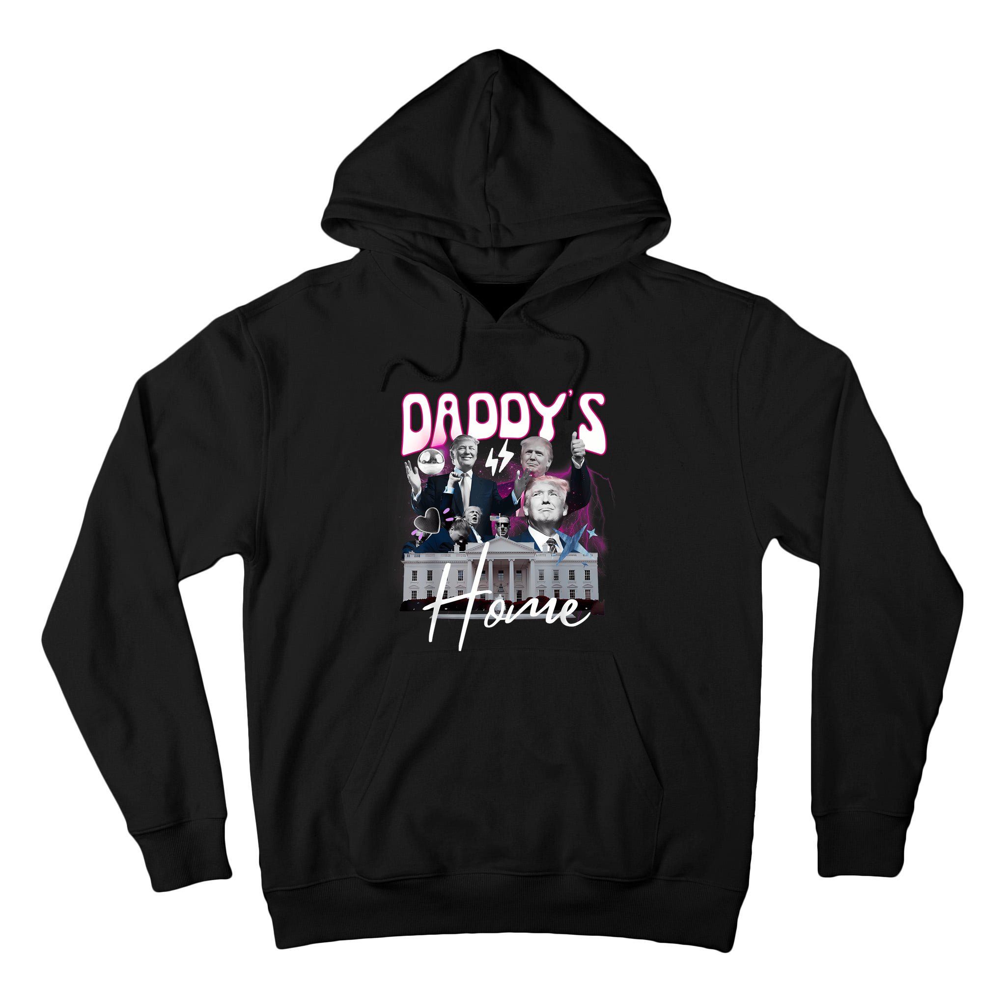 Funny Daddys Home Trump 90s Bootleg Style Tall Hoodie
