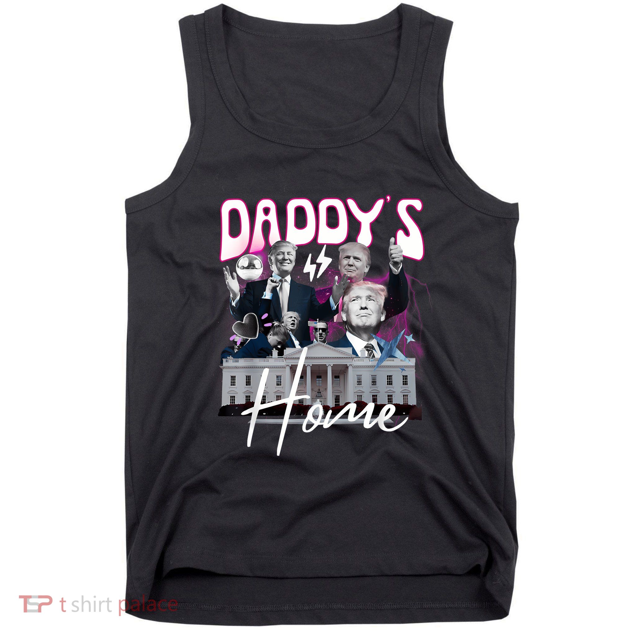 Funny Daddys Home Trump 90s Bootleg Style Tank Top