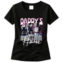 Funny Daddys Home Trump 90s Bootleg Style Womens T-Shirt