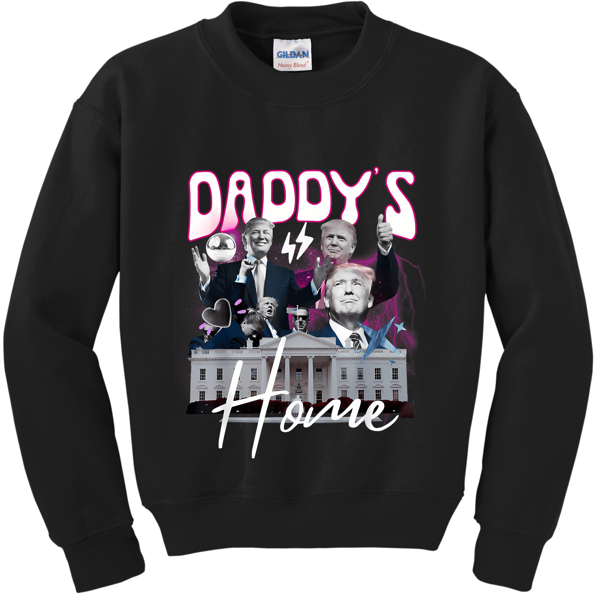 Funny Daddys Home Trump 90s Bootleg Style Kids Sweatshirt