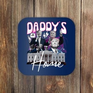 Funny Daddys Home Trump 90s Bootleg Style Coaster