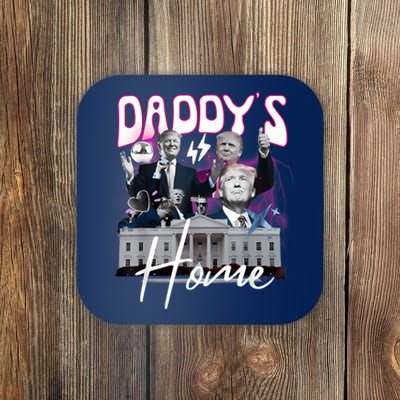 Funny Daddys Home Trump 90s Bootleg Style Coaster