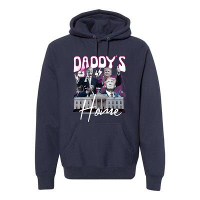 Funny Daddys Home Trump 90s Bootleg Style Premium Hoodie