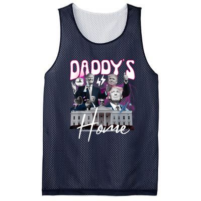 Funny Daddys Home Trump 90s Bootleg Style Mesh Reversible Basketball Jersey Tank