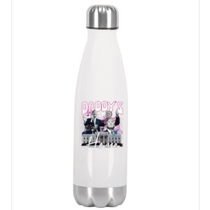 Funny Daddys Home Trump 90s Bootleg Style Stainless Steel Insulated Water Bottle