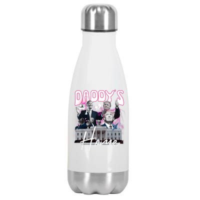 Funny Daddys Home Trump 90s Bootleg Style Stainless Steel Insulated Water Bottle