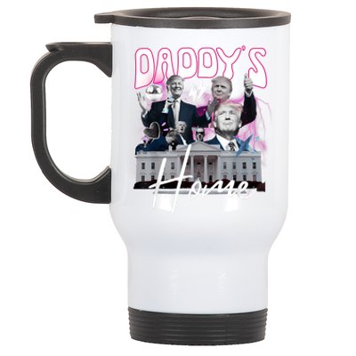 Funny Daddys Home Trump 90s Bootleg Style Stainless Steel Travel Mug