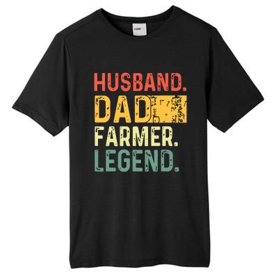 Fathers Day Husband Dad Farmer Legend Funny Vintage Tall Fusion ChromaSoft Performance T-Shirt