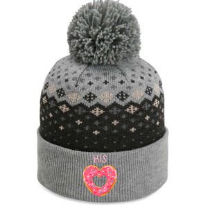 Funny Donut Heart His Donut Valentines Day Partner Gift Meaningful Gift The Baniff Cuffed Pom Beanie