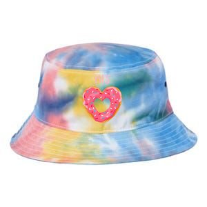 Funny Donut Heart His Donut Valentines Day Partner Gift Meaningful Gift Tie Dye Newport Bucket Hat