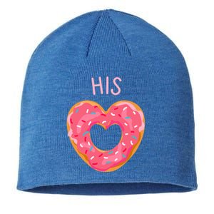 Funny Donut Heart His Donut Valentines Day Partner Gift Meaningful Gift Sustainable Beanie