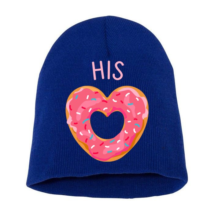 Funny Donut Heart His Donut Valentines Day Partner Gift Meaningful Gift Short Acrylic Beanie