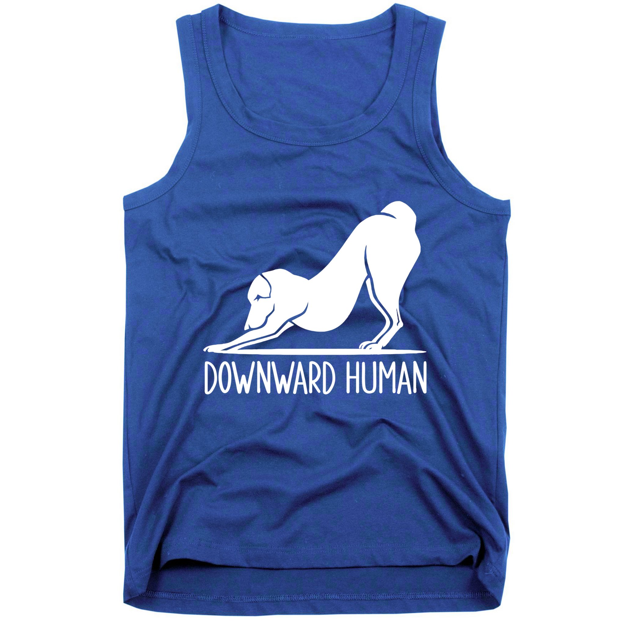 Funny Downward Hu Dog Yoga Design Cool Anime Print Cool Gift Tank Top
