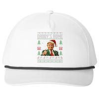 Funny DaddyS Home Trump Ugly Christmas Sweater Xmas Pajamas Snapback Five-Panel Rope Hat