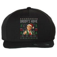 Funny DaddyS Home Trump Ugly Christmas Sweater Xmas Pajamas Wool Snapback Cap